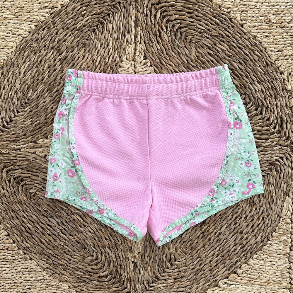 Bisby Pink Floral Gym Shorts